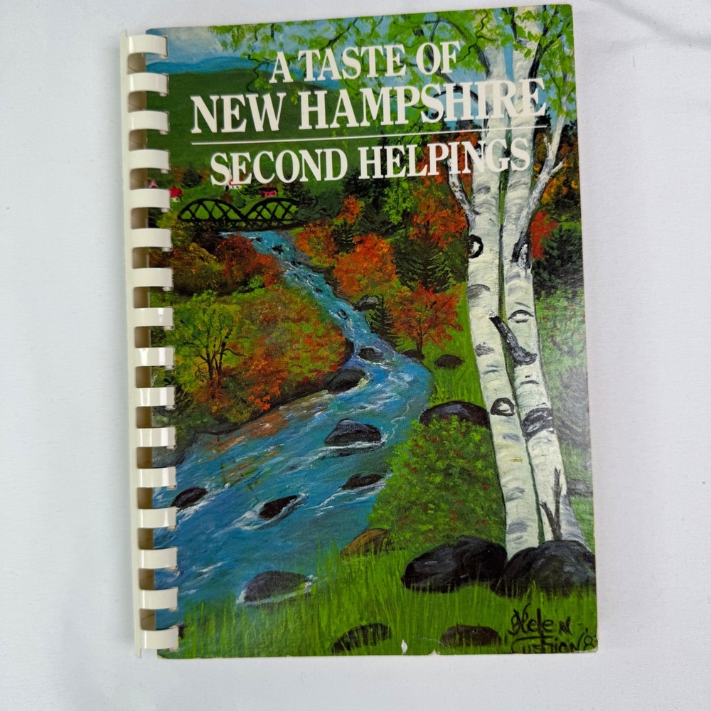 Vintage 1983 A Taste of New Hampshire Second Helpings Cookbook Spiral Bound 1st